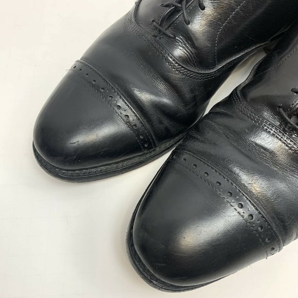 Allen Edmonds Black Leather Cap Toe Oxford, 11 D main image 3